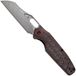 Tenable Knives Tuckamore B1052A4 Water Ripple Damascus, Red Black Rose Pattern Carbon Fiber, couteau de poche, Jonathan Styles design
