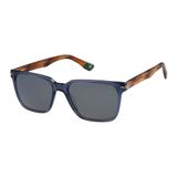 BOTANIQ Rechthoekige acetaatbril in blauw voor heren, optioneel met gezichtssterkte (model BIS-7060-105)