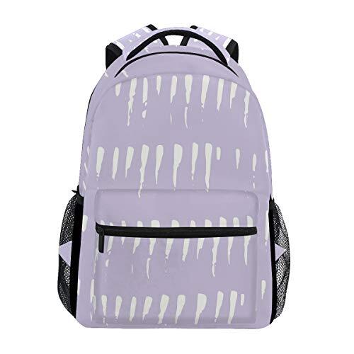 FANTAZIO Rugzakken Leuke Eenvoudige School tas weven Daypack met rits OneSize 4