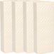 Gerimport Waterverdamper - 4x - creme wit - keramiek - 400 ml - radiatorbak luchtbevochtiger - 7,4 x 18,6 cm
