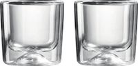 Guzzini Dubbelwandig Glas - Set van 2 glazen - H9.3 cm