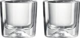 Guzzini Dubbelwandig Glas - Set van 2 glazen - H9.3 cm