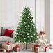 Prolenta Maison Exclusive Kerstboom met 300 LED-lampjes, inclusief standaard, groen, 180 cm, gemaakt van PE