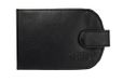 Big Skinny Dames Taxicat Leer Bi-Fold Slim Wallet voor maximaal 25 kaarten zwart