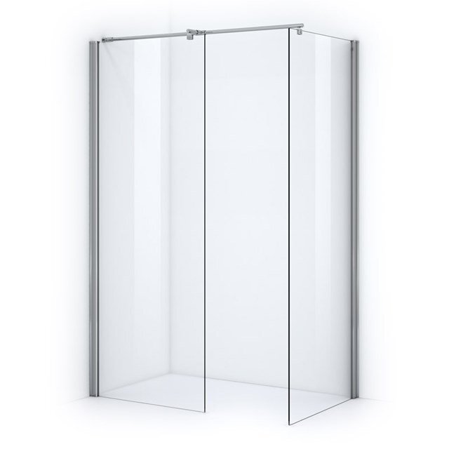 Maxaro Inloopdouche Zircon Comfort 90x80cm Veiligheidsglas 6 mm Chroom