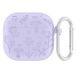 Apple Étui en silicone liquide AirPods 4/AirPods 5 avec mousqueton - violet clair