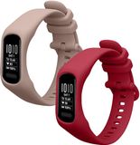 kwmobile 2x horlogebandjes geschikt voor Garmin vivosmart 5 / Smart 5 bandje - Smartwatch bandjes van TPU - Activity tracker horloge band in bordeauxrood / oudroze