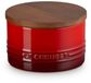 Le Creuset Signature pot de stockage avec couvercle en bois 0,47 litre cerise