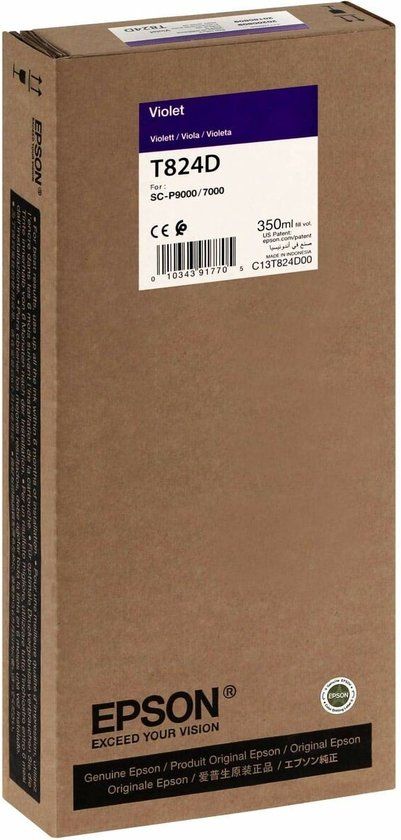 Epson C13T824D00 Purple Ink Cartridge - 350 ml