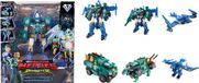 QUANTUM HEROES DINOSTER Dinoster - quantum heroes - robot figuren 6 in 1 - transformeerbare mega robots - 28cm - stego blast wing
