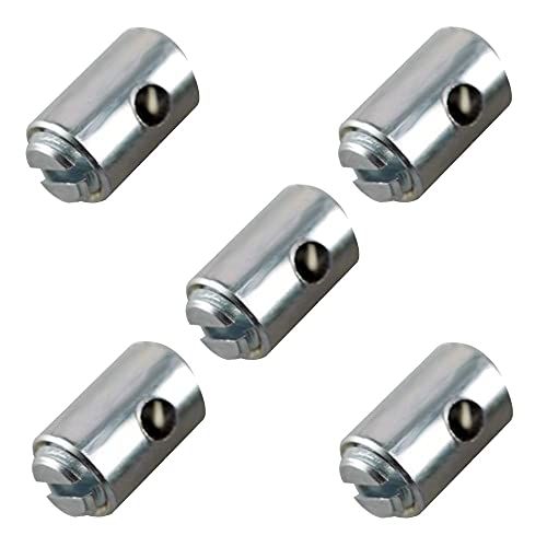 cyclingcolors Uniseks kabelklem voor volwassenen, zilver, 5 x 7,5 mm
