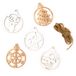 Mopec NW41 kerstballen met koord, 27 stuks, 22 x 1,2 x 22 cm, doos en 5 x 6 cm per bal, bruin