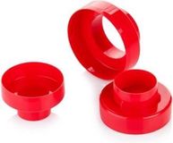 Tescoma Dubbelzijdige Koekjesuitstekers Rond - 6 Maten - Rood