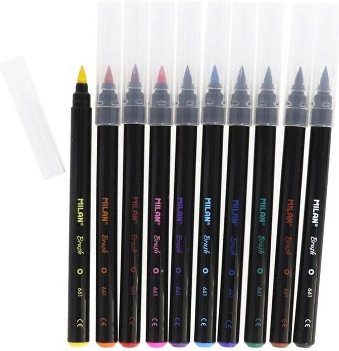 MILAN Viltstift Brush Junior 0,5-4 Mm Gekleurd 10 Stuks