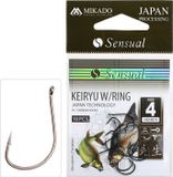 MIKADO KEIRYU Angelhaken mit Öhr Brassenhaken für Made Wurm Maiscocktails # 12