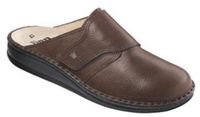 Finn Comfort Amalfi Muilen Heren Donker Bruin Leer Slippers