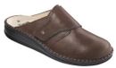 Finn Comfort Amalfi Muilen Heren Donker Bruin Leer Slippers