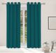 Linder VelvetElegance Gordijnen met Ringen - 145x260cm - Suedine Peacock