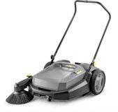 Kärcher KM 70/20 C Professional Veegmachine - Werkbreedte met 1 zijbezem 70 cm - Prestaties 2800 m²/u - Tankinhoud bruto/netto 45/20 liter - Duwbeugel inklapbaar - Fijnstoffilter