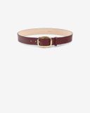 Isabel Marant Ceinture Dara En Cuir - Femme - Bordeaux - Taille75