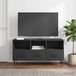 Maison Exclusive - Meuble TV avec tiroir noir 102 x 34,5 x 50 cm bois d'ingénierie