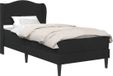 vidaXL Bedframe met hoofdeinde Zwart 90 x 200 cm Fluweel