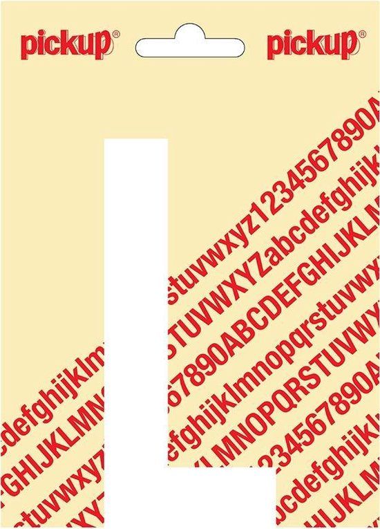 Pickup Plakletter Nobel 120mm wit L