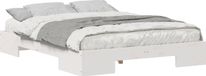 vidaXL Bedframe Wit 150 x 200 cm