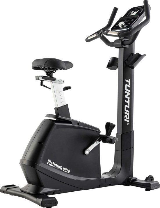 Tunturi Platinum UB20 Hometrainer - Magneetrem - Fitnessfiets Met Ergometer - 48 weerstandsniveaus - Ingebouwde Hartslagsensoren - Lage instap - Verstelbaar