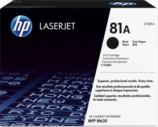 HP 81A Black Toner Cartridge (CF281A) - Original