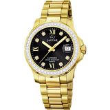 Jaguar J895/D Montre Femme Doré Acier Verre Saphir 20 ATM