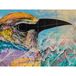Artery8 Bird Kleurrijke Graffiti Schilderij Schets XL Giant Panel Poster (8 Secties)