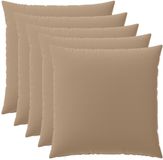 vidaXL Kussensloop 6 stuks Taupe 80 x 80 cm Polyester