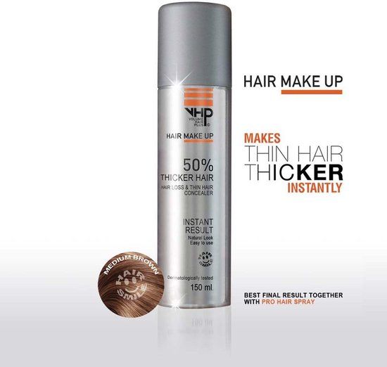 VHP Hair MakeUp (Midden Bruin) - 150ml - Volume Hair Plus
