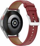 By Qubix Garmin By Qubix Luxe Leren Smartwatch Bandje 20mm Bordeaux