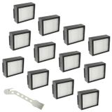 Merkloos Set van 12 Vervangingsfilters voor Stofzuigers