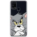 ERT GROUP mobiel telefoonhoesje voor Samsung M31 origineel en officieel erkend Tom and Jerry patroon Tom 001 optimaal aangepast aan de vorm van de mobiele telefoon, gedeeltelijk bedrukt