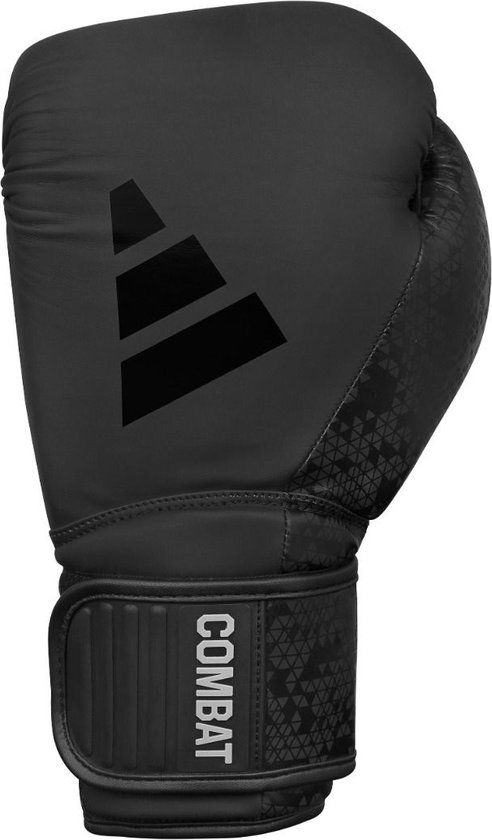 Adidas Combat 50 Bokshandschoenen - Kunstleer - Zwart/Zwart - 12 oz