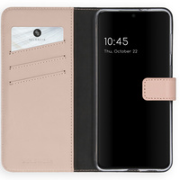 Selencia Lederen Booktype voor de Samsung Galaxy S21 Plus - Roze