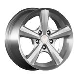 in.pro. FS-616S-5100B35571-serie 5 D&W velg Monza zilver 7x16 5/100 ET35Seat Ibiza (6L), 47-118 kW, bj. 2002-2008