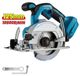 Mini scie circulaire - Scie circulaire sans balai 125 mm à batterie - 10800 tr/min - Angle de coupe réglable - Manuelle - 18 V - Sans batterie