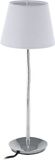 Merkloos Relaxdays Tafellamp - 47 cm - E14 - Flexibel - Woonkamer - Slaapkamer - Wit