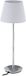 Merkloos Relaxdays Tafellamp - 47 cm - E14 - Flexibel - Woonkamer - Slaapkamer - Wit