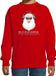 Bellatio Decorations Foute kersttrui / sweater - DJ Santa / Kerstman - rood - voor kinderen - 152/164