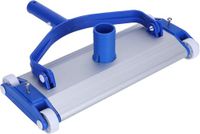 SIQUA Aluminium zwembadreiniger met vier wielen en sleepborstel, aansluiting op zuigslang Ø38 mm, lengte 45 cm.