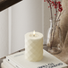 Bougie pilier LED carrée Ø 7,5 x 10 cm Crème