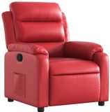 vidaXL Fauteuil réglable similicuir rouge
