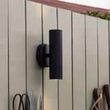 Globen Lighting Applique murale Hubble, noire, hauteur 21 cm IP44