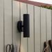 Globen Lighting Applique murale Hubble, noire, hauteur 21 cm IP44