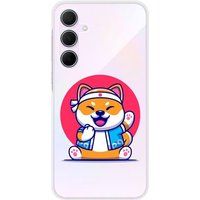 Samsung Galaxy A55 5G Shiba ninja bedrukt siliconen hoesje